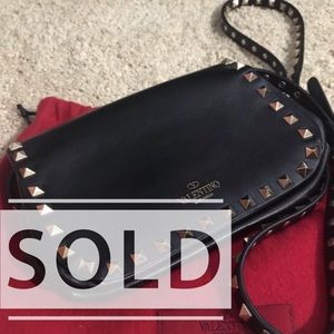 Valentino Rockstud Mini Leather Crossbody Bag